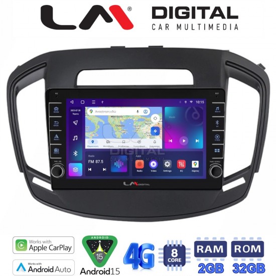 LM Digital - LM ZG8338 GPS Οθόνη OEM Multimedia Αυτοκινήτου για OPEL INSIGNIA 2014> (CarPlay/AndroidAuto/BT/GPS/WIFI/GPRS)