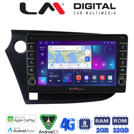 LM Digital - LM ZG8381 GPS Οθόνη OEM Multimedia Αυτοκινήτου για HONDA INSIGHT 2009>2014 (CarPlay/AndroidAuto/BT/GPS/WIFI/GPRS)