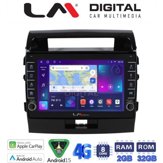 LM Digital - LM ZG8383 GPS Οθόνη OEM Multimedia Αυτοκινήτου για TOYOTA LANDCRUISER 2008>2015 (CarPlay/AndroidAuto/BT/GPS/WIFI/GPRS)