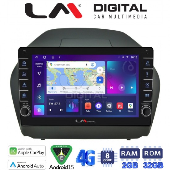 LM Digital - LM ZG8414 GPS Οθόνη OEM Multimedia Αυτοκινήτου για HYUNDAI IX35 2009>2015 (CarPlay/AndroidAuto/BT/GPS/WIFI/GPRS)