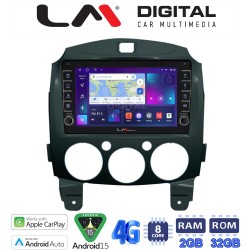 LM Digital - LM ZG8430 GPS Οθόνη OEM Multimedia Αυτοκινήτου για MAZDA 2 2007>2014 (CarPlay/AndroidAuto/BT/GPS/WIFI/GPRS)