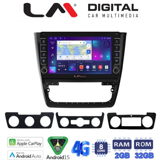 LM Digital - LM ZG8482 GPS Οθόνη OEM Multimedia Αυτοκινήτου για SKODA YETI 2014> (CarPlay/AndroidAuto/BT/GPS/WIFI/GPRS)