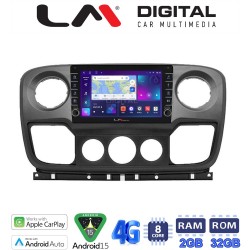 LM Digital - LM ZG8503 GPS Οθόνη OEM Multimedia Αυτοκινήτου για NISSAN NV400 2011 > 2020 OPEL Movano 2011> 2020 RENAULT Master III 2010 > 2019 (CarPlay/AndroidAuto/BT/GPS/WIFI/GPRS)