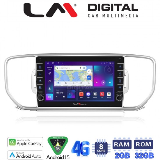LM Digital - LM ZG8527 GPS Οθόνη OEM Multimedia Αυτοκινήτου για KIA SPORTAGE 2016>2019 (CarPlay/AndroidAuto/BT/GPS/WIFI/GPRS)