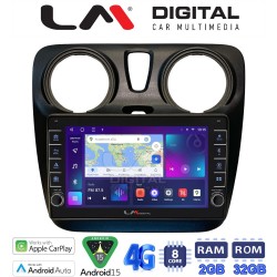 LM Digital - LM ZG8657 GPS Οθόνη OEM Multimedia Αυτοκινήτου για Dacia Dokker 2012 > (CarPlay/AndroidAuto/BT/GPS/WIFI/GPRS)