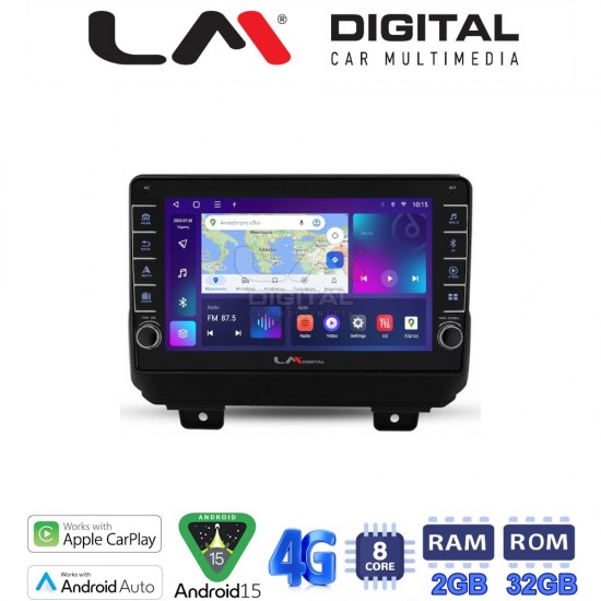 LM Digital - LM ZG8746 GPS Οθόνη OEM Multimedia Αυτοκινήτου για JEEP WRANGLER 2018> (CarPlay/AndroidAuto/BT/GPS/WIFI/GPRS)