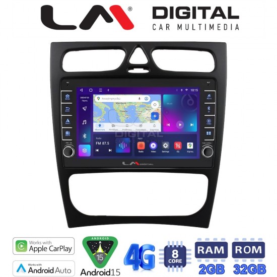 LM Digital - LM ZG8171 GPS Οθόνη OEM Multimedia Αυτοκινήτου για MERCEDES C (W203) - CLK (W208) (CarPlay/AndroidAuto/BT/GPS/WIFI/GPRS)