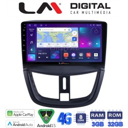 LM Digital - LM ZE8207 GPS Οθόνη OEM Multimedia Αυτοκινήτου για PEUGEOT 207 2007>2013 (CarPlay/AndroidAuto/BT/GPS/WIFI/GPRS)