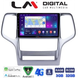 LM Digital - LM ZE8234 GPS Οθόνη OEM Multimedia Αυτοκινήτου για Jeep Gran Cherokee 2011 > 2013 (CarPlay/AndroidAuto/BT/GPS/WIFI/GPRS)
