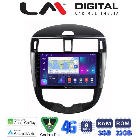 LM Digital - LM ZE8648 GPS Οθόνη OEM Multimedia Αυτοκινήτου για Nissan Pulsar 2015> Μόνο αν το αυτοκίνητο έχει Clima (CarPlay/AndroidAuto/BT/GPS/WIFI/GPRS)