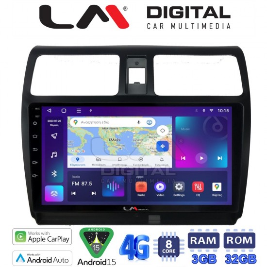 LM Digital - LM ZE8978 GPS Οθόνη OEM Multimedia Αυτοκινήτου για SUZUKI SWIFT 2005 > 2010 (CarPlay/AndroidAuto/BT/GPS/WIFI/GPRS)