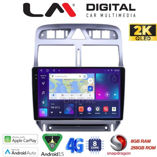 LM Digital - LM ZQ8017 GPS Οθόνη OEM Multimedia Αυτοκινήτου για PEUGEOT 307 2001 > 2008 (CarPlay/AndroidAuto/BT/GPS/WIFI/GPRS)