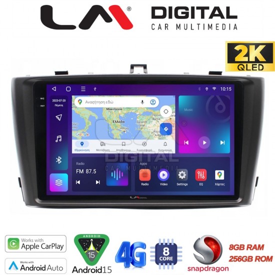 LM Digital - LM ZQ8027 GPS Οθόνη OEM Multimedia Αυτοκινήτου για TOYOTA AVENSIS T27 2009 > 2016 (CarPlay/AndroidAuto/BT/GPS/WIFI/GPRS)