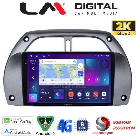 LM Digital - LM ZQ8071 GPS Οθόνη OEM Multimedia Αυτοκινήτου για Toyota Rav 4 2001 > 2006 (CarPlay/AndroidAuto/BT/GPS/WIFI/GPRS)