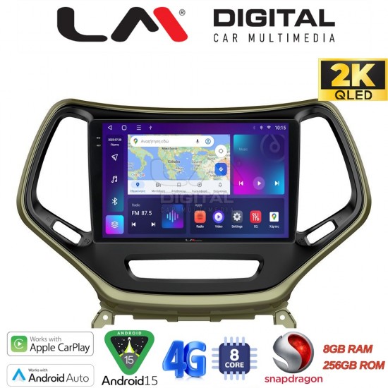 LM Digital - LM ZQ8119 GPS Οθόνη OEM Multimedia Αυτοκινήτου για JEEP CHEROKEE 2014> (CarPlay/AndroidAuto/BT/GPS/WIFI/GPRS)