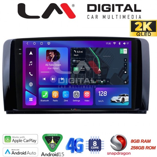 LM Digital - LM ZQ8215 GPS Οθόνη OEM Multimedia Αυτοκινήτου για Mercedes R-class (W251) 2006 > 2014 (CarPlay/AndroidAuto/BT/GPS/WIFI/GPRS)