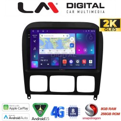 LM Digital - LM ZQ8220 GPS Οθόνη OEM Multimedia Αυτοκινήτου για MERCEDES S (W220) 1998>2005 (CarPlay/AndroidAuto/BT/GPS/WIFI/GPRS)