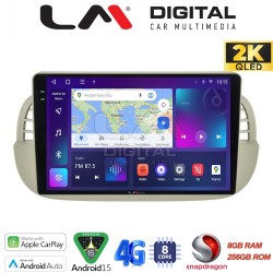 LM Digital - LM ZQ8315 GPS Οθόνη OEM Multimedia Αυτοκινήτου για Fiat 500 2007 > 2016 (CarPlay/AndroidAuto/BT/GPS/WIFI/GPRS)
