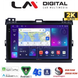 LM Digital - LM ZQ8384 GPS Οθόνη OEM Multimedia Αυτοκινήτου για TOYOTA LANDCRUISER J100 2003>2009 (CarPlay/AndroidAuto/BT/GPS/WIFI/GPRS)