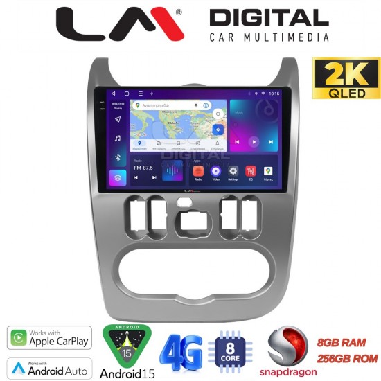 LM Digital - LM ZQ8432 GPS Οθόνη OEM Multimedia Αυτοκινήτου για DACIA DUSTER 2006>2012 (CarPlay/AndroidAuto/BT/GPS/WIFI/GPRS)