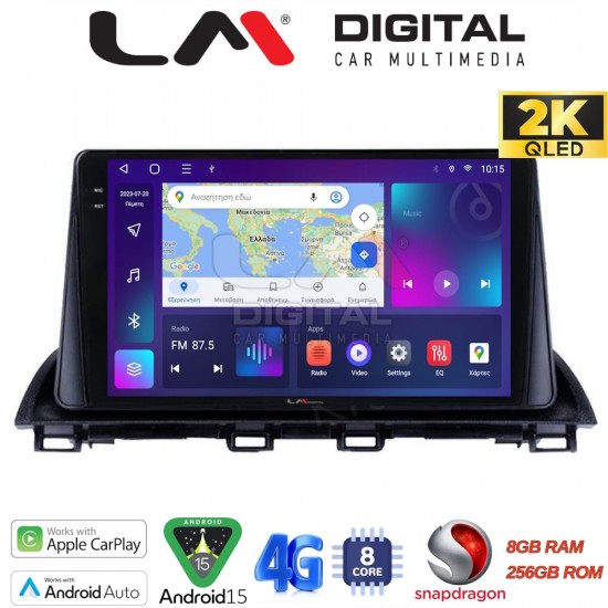 LM Digital - LM ZQ8461 GPS Οθόνη OEM Multimedia Αυτοκινήτου για Mazda 3 2014 > (CarPlay/AndroidAuto/BT/GPS/WIFI/GPRS)