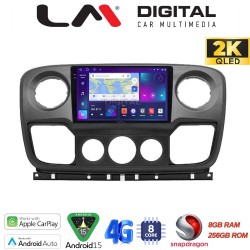 LM Digital - LM ZQ8503 GPS Οθόνη OEM Multimedia Αυτοκινήτου για NISSAN NV400 2011 > 2020 OPEL Movano 2011> 2020 RENAULT Master III 2010 > 2019 (CarPlay/AndroidAuto/BT/GPS/WIFI/GPRS)