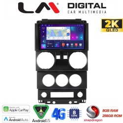LM Digital - LM ZQ8748B GPS Οθόνη OEM Multimedia Αυτοκινήτου για JEEP WRANGLER 2007 > 2011 (CarPlay/AndroidAuto/BT/GPS/WIFI/GPRS)