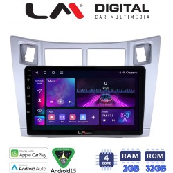 LM Digital - LM ZA4084S GPS Οθόνη OEM Multimedia Αυτοκινήτου για Τoyota Yaris 2006 > 2011 (CarPlay/AndroidAuto/BT/GPS/WIFI/GPRS)