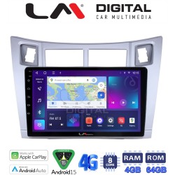 LM Digital - LM ZC8084S GPS Οθόνη OEM Multimedia Αυτοκινήτου για Τoyota Yaris 2006 > 2011 (CarPlay/AndroidAuto/BT/GPS/WIFI/GPRS)