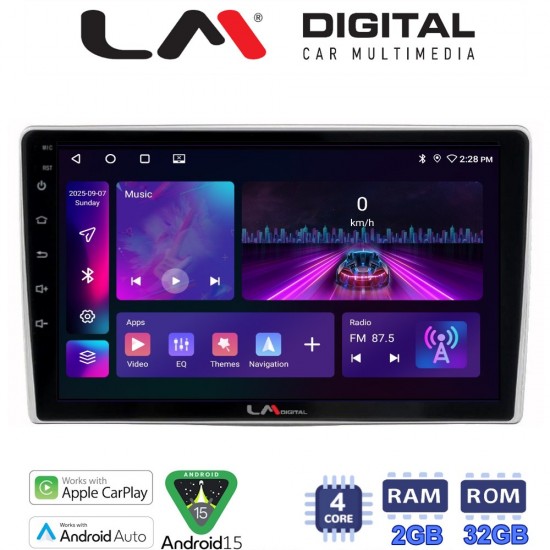 LM Digital - LM ZA4160 GPS Οθόνη OEM Multimedia Αυτοκινήτου για Alfa Romeo Mito 2008> (CarPlay/AndroidAuto/BT/GPS/WIFI/GPRS)