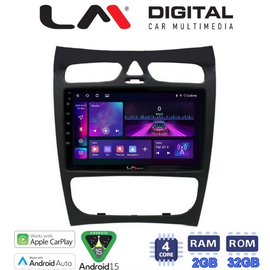 LM Digital - LM ZA4812 GPS Οθόνη OEM Multimedia Αυτοκινήτου για Mercedes CLK (W209) 2000 > 2004 (CarPlay/AndroidAuto/BT/GPS/WIFI/GPRS)