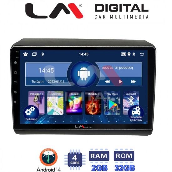 LM Digital - LM ZL4194 GPS Οθόνη OEM Multimedia Αυτοκινήτου για Fiat Ducato - Citroen Jumper - Peugeot Partner 2012> Μόνο αν έχει εργοστασιακό μηχάνημα (BT/GPS/WIFI/GPRS)