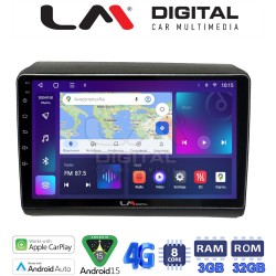 LM Digital - LM ZE8194 GPS Οθόνη OEM Multimedia Αυτοκινήτου για Fiat Ducato - Citroen Jumper - Peugeot Partner 2012> Μόνο αν έχει εργοστασιακό μηχάνημα (CarPlay/AndroidAuto/BT/GPS/WIFI/GPRS)