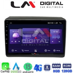 LM Digital - LM ZT8194 GPS Οθόνη OEM Multimedia Αυτοκινήτου για Fiat Ducato - Citroen Jumper - Peugeot Partner 2012> Μόνο αν έχει εργοστασιακό μηχάνημα (CarPlay/AndroidAuto/BT/GPS/WIFI/GPRS)