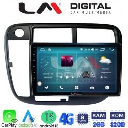 LM Digital - LM ZR8377 GPS Οθόνη OEM Multimedia Αυτοκινήτου για Honda Civic 1999 > 2001 (CarPlay/AndroidAuto/BT/GPS/WIFI/GPRS)