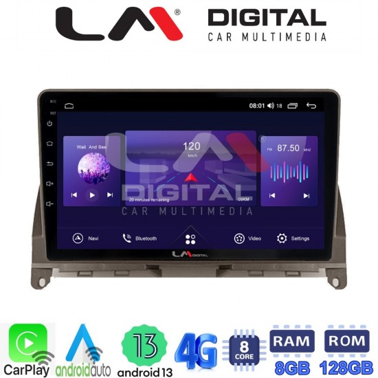 LM Digital - LM ZT8265BR GPS Οθόνη OEM Multimedia Αυτοκινήτου για Mercedes C Class W204 2007 > 2011 (CarPlay/AndroidAuto/BT/GPS/WIFI/GPRS)