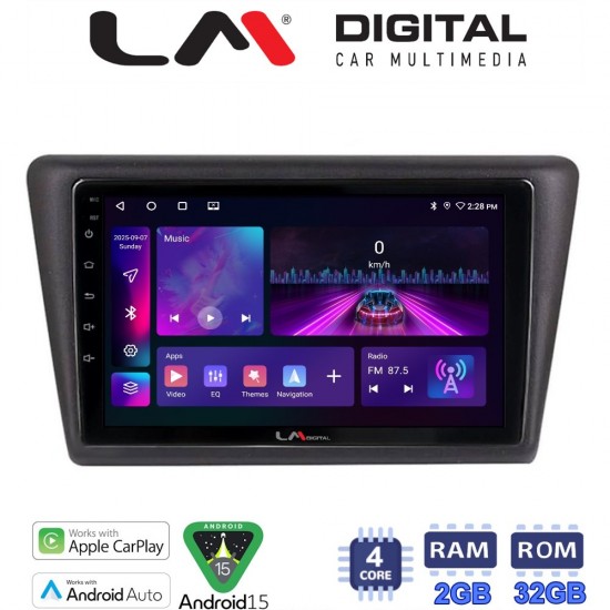 LM Digital - LM ZA4327 GPS Οθόνη OEM Multimedia Αυτοκινήτου για Skoda Rapid Spaceback 2014 > (CarPlay/AndroidAuto/BT/GPS/WIFI/GPRS)