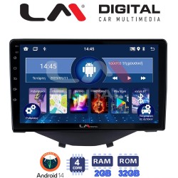 LM Digital - LM ZL4564B GPS Οθόνη OEM Multimedia Αυτοκινήτου για Toyota Aygo 2014 > Citroen C1 2014 > Peugeot 107 2014 > (BT/GPS/WIFI/GPRS)