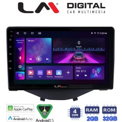 LM Digital - LM ZA4564B GPS Οθόνη OEM Multimedia Αυτοκινήτου για Toyota Aygo 2014 > Citroen C1 2014 > Peugeot 107 2014 > (CarPlay/AndroidAuto/BT/GPS/WIFI/GPRS)