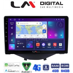 LM Digital - LM ZC8564B GPS Οθόνη OEM Multimedia Αυτοκινήτου για Toyota Aygo 2014 > Citroen C1 2014 > Peugeot 107 2014 > (CarPlay/AndroidAuto/BT/GPS/WIFI/GPRS)
