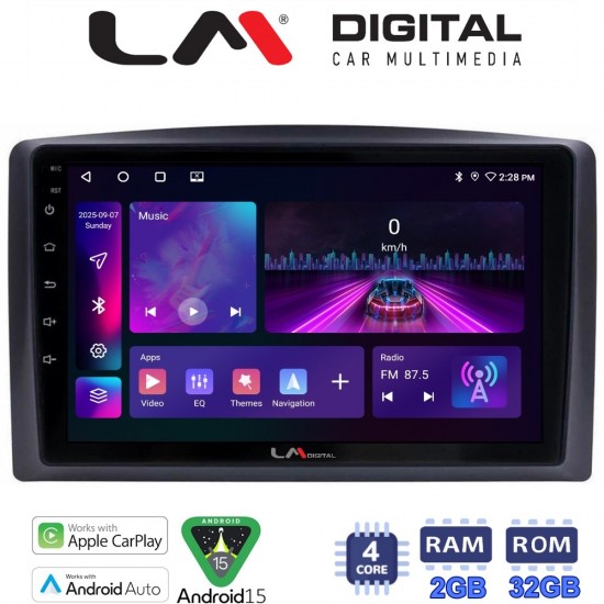 LM Digital - LM ZA4665 GPS Οθόνη OEM Multimedia Αυτοκινήτου για Mercedes Vito 2015 > (CarPlay/AndroidAuto/BT/GPS/WIFI/GPRS)
