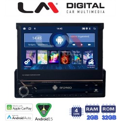 LM Digital - LM V4545 GPS Οθόνη OEM Multimedia Αυτοκινήτου για 1 Din universal (CarPlay/AndroidAuto/BT/GPS/WIFI/GPRS)