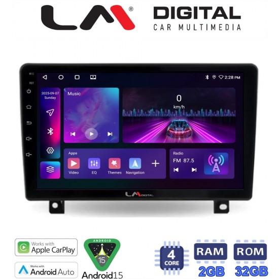 LM Digital - LM ZA4019UP GPS Οθόνη OEM Multimedia Αυτοκινήτου για Opel Astra H 2004 > 2009 (CarPlay/AndroidAuto/BT/GPS/WIFI/GPRS)