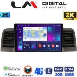 LM Digital - LM ZD8010 GPS Οθόνη OEM Multimedia Αυτοκινήτου για Toyota Corolla 2000-2007 (CarPlay/AndroidAuto/BT/GPS/WIFI/GPRS)