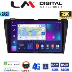 LM Digital - LM ZD8034 GPS Οθόνη OEM Multimedia Αυτοκινήτου για MAZDA 3 2009>2014 (CarPlay/AndroidAuto/BT/GPS/WIFI/GPRS)
