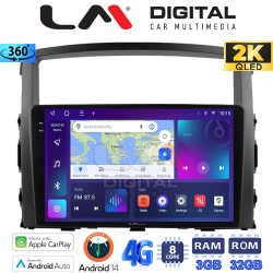 LM Digital - LM ZD8038 GPS Οθόνη OEM Multimedia Αυτοκινήτου για MITSUBISHI PAJERO 2006>2014 (CarPlay/AndroidAuto/BT/GPS/WIFI/GPRS)