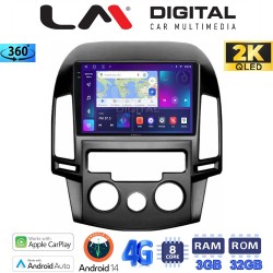 LM Digital - LM ZD8043AC GPS Οθόνη OEM Multimedia Αυτοκινήτου για HYUNDAI i30 2007-2012 (CarPlay/AndroidAuto/BT/GPS/WIFI/GPRS)