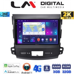 LM Digital - LM ZD8056 GPS Οθόνη OEM Multimedia Αυτοκινήτου για OUTLANDER, C CROSSER,4007 2006>2012 (CarPlay/AndroidAuto/BT/GPS/WIFI/GPRS)
