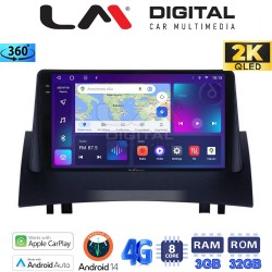 LM Digital - LM ZD8138 GPS Οθόνη OEM Multimedia Αυτοκινήτου για Renault Megane2 2002 > 2008 (CarPlay/AndroidAuto/BT/GPS/WIFI/GPRS)