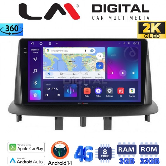 LM Digital - LM ZD8145 GPS Οθόνη OEM Multimedia Αυτοκινήτου για RENAULT MEGANE3 (CarPlay/AndroidAuto/BT/GPS/WIFI/GPRS)